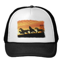 Wild Mustangs Trucker Hats