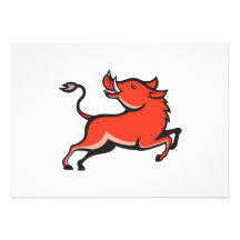 Wild Pig Razorback Hog Personalized Announcements