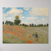Wild Poppies, near Argenteuil Posters