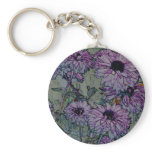 Wild Purple Flowers keychain