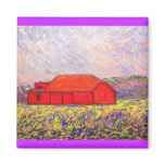 wild purple irises magnets