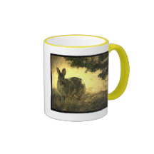Wild Rabbits Ceramic Coffee Mug