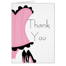 Wild & Sexy Lingerie Bridal ShowerThank You Card