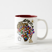 Wild Soccer Celebration Safari style futbol gifts Mug