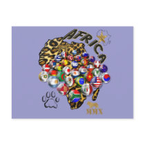 Wild Soccer Celebration Safari style futbol gifts Postcards