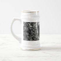 Wild Striped Tiger Black and White Mug