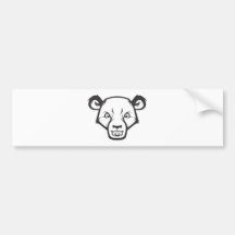 Wild Sun Bear Bumper Stickers