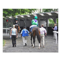 "Wild Target" Paddock at Belmont Park Photographic Print