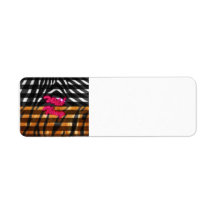 Wild Thing Animal Print Custom Return Address Label