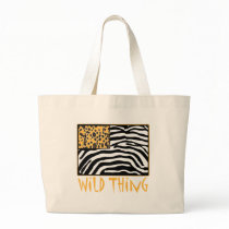 Wild Thing! Cool Animal Print design Tote Bag