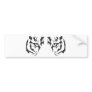 Wild Tiger Eyes Bumper Stickers