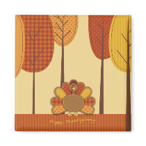 Wild Turkey Forest Magnet II