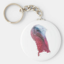 Wild Turkey Head Key Chain