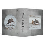Wild Turkey in Snowy Field 3 Ring Binder