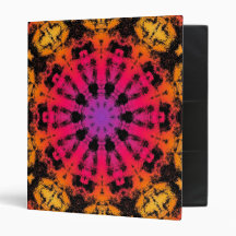 Wild Tye Dye Batik Retro Binder