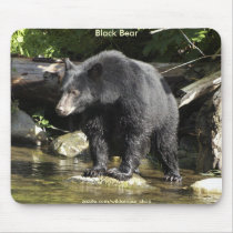 WILD WARRIORS Black Bear Photo Collection Mousepads