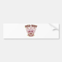 wild west last road route 66 to death valley bumper stickers