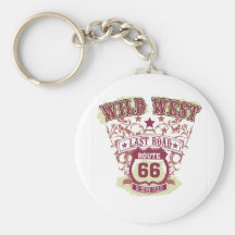 wild west last road route 66 to death valley key chain