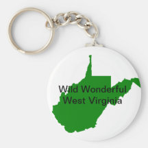 Wild Wonderful West Virginia Keychain