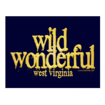Wild Wonderful West Virginia-Yellow Post Cards