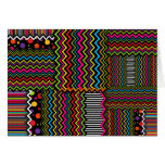 Wild Zig-Zags Greeting Card