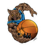 Wildcats Bobcats Basketball Blue, L. Blue Stripe photo sculptures