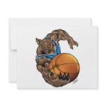 Wildcats Bobcats Basketball Blue, White Stripe invitations