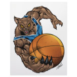 Wildcats Bobcats Basketball Blue, White Stripe letterhead