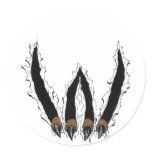 Wildcats Sports Team Claw Ripping Through - Al Rio stickers