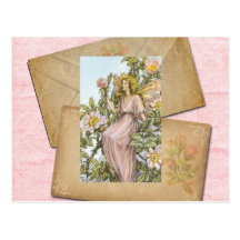 Wilde Rose Fairy Card Wens Kaart