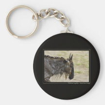 Wildebeest migration Kenya wildlife keychains