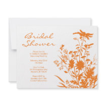 Wildflower Bridal Shower Invitation