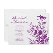 Wildflower Bridal Shower Invitation