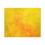 Wildflower Glowing Orange Collage Canvas Print