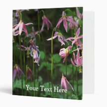 Wildflowers - Fawn Lilies 3 Ring Binders