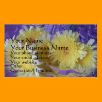 Wildflowers on Foil business cards
