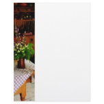 Wildflowers on Kitchen Table Custom Letterhead