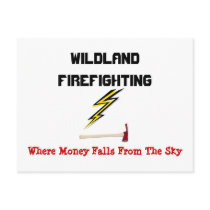 Wildland Firefighting Postcard