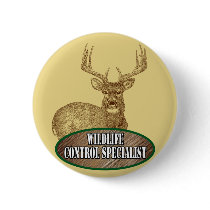 Wildlife Control Specialist Pinback Buttons