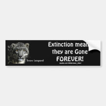 Wildlife Supporter & Animal-lover Gift Items Bumper Sticker