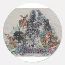 Wildlife Young Animals Stickers