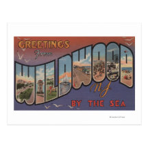 Wildwood-par-le-Mer, New Jersey 2 Cartes Postales