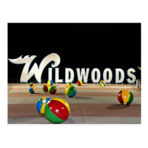Wildwoods Sign in Wildwood New Jersey Post Card