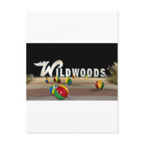 Wildwoods Sign in Wildwood New Jersey Postcards