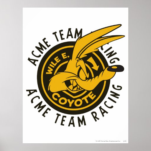 Wile E. Coyote Acme Team Racing Posters