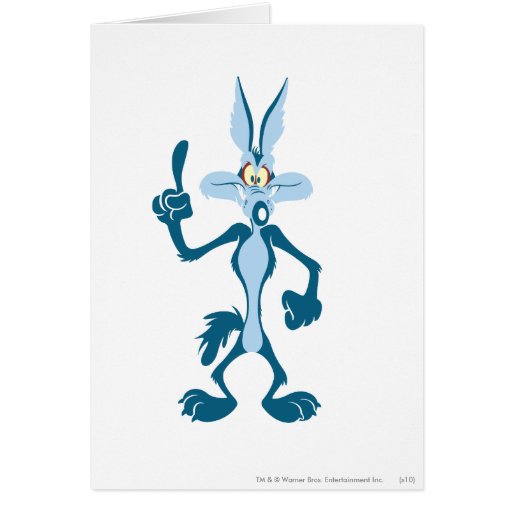 Wile E. Coyote Blue Aha! Card