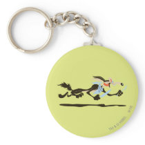 Wile E. Coyote Chasing dinner Key Chain