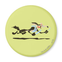 Wile E. Coyote Chasing dinner Fridge Magnet