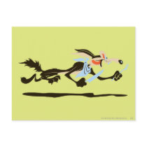 Wile E. Coyote Chasing dinner Postcards