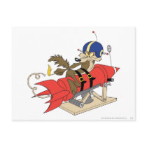 Wile E. Coyote Launching Red Rocket Post Card